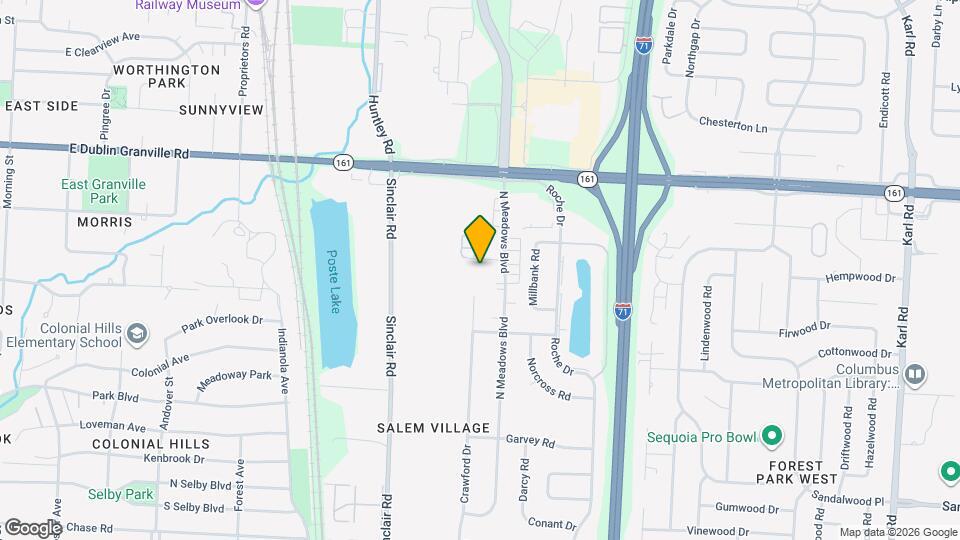 889 N Meadows Ct, Unit 102 Map and Location Details