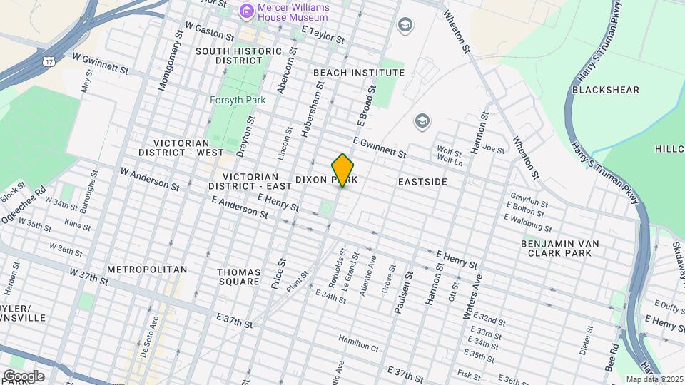 1106 E Broad St Map and Location Details