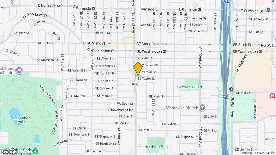 8253 SE Taylor St Map and Location Details