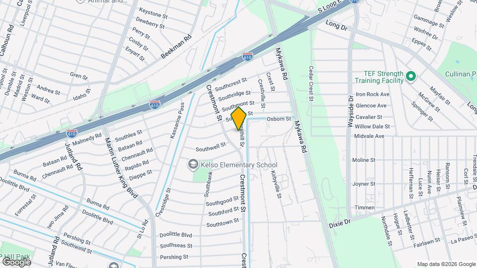 6634 Cresthill St Map and Location Details