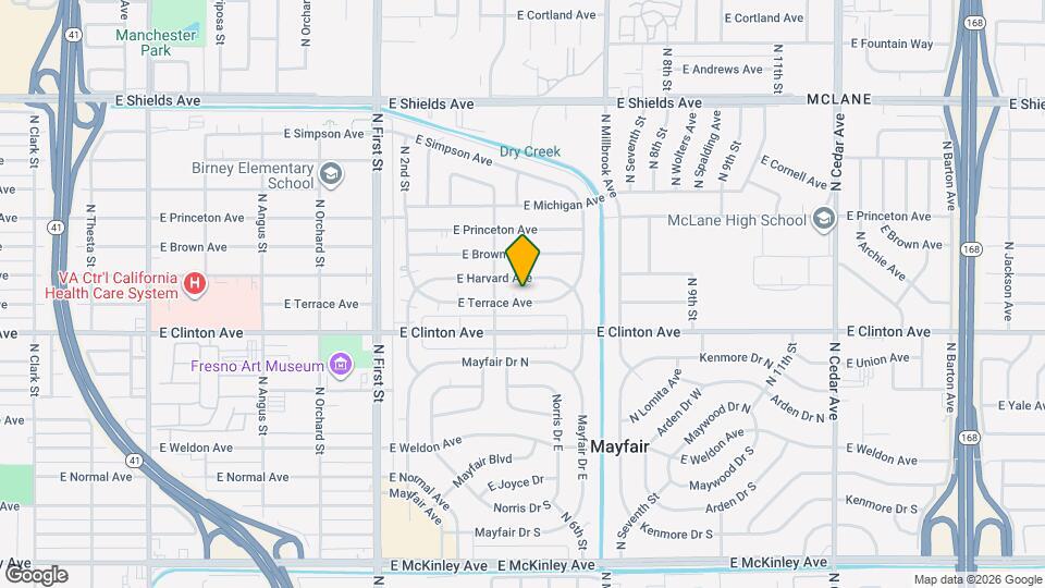 3445-3447 E Terrace Ave Map and Location Details