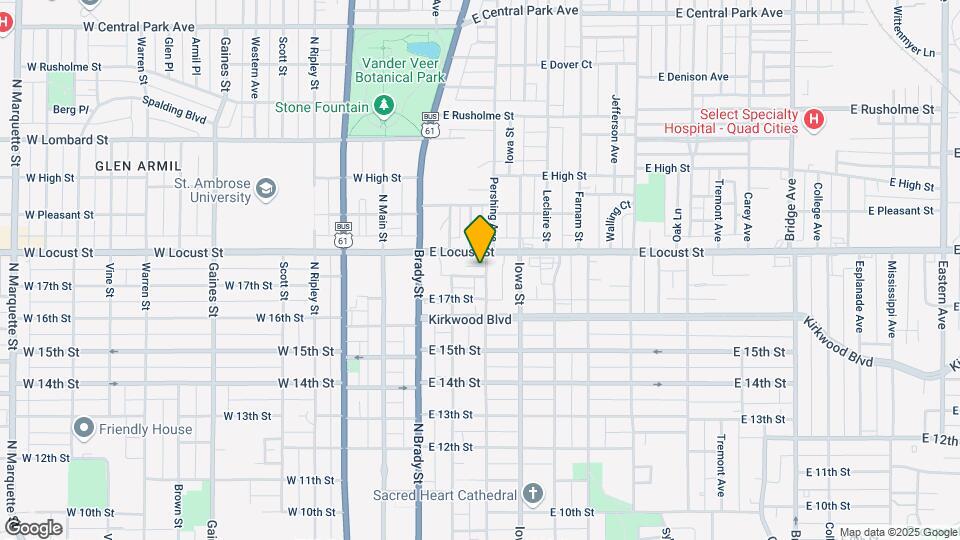 1812 Pershing Ave Mapa y Detalles de la Ubicación