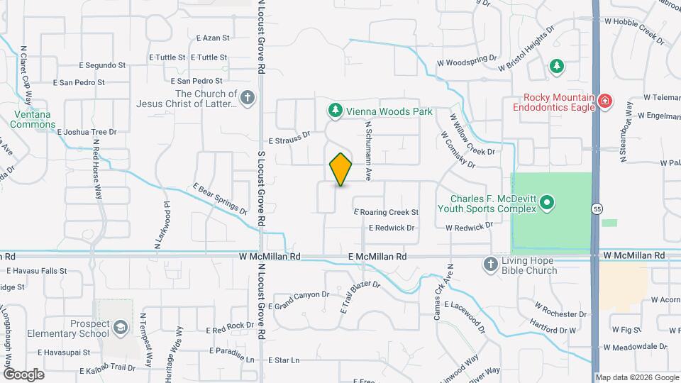 5124 N Spangle Ave Map and Location Details