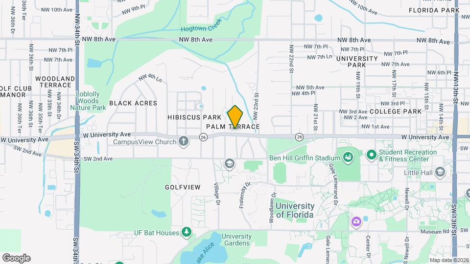 2360 W University Ave Map and Location Details