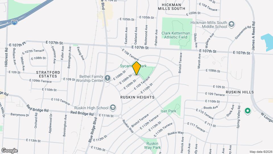 7408 E 109th St Map and Location Details