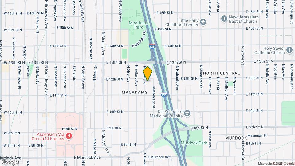 1240 N Cleveland Map and Location Details
