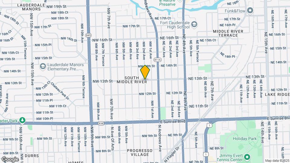 1244 NW 2nd Ave Map and Location Details