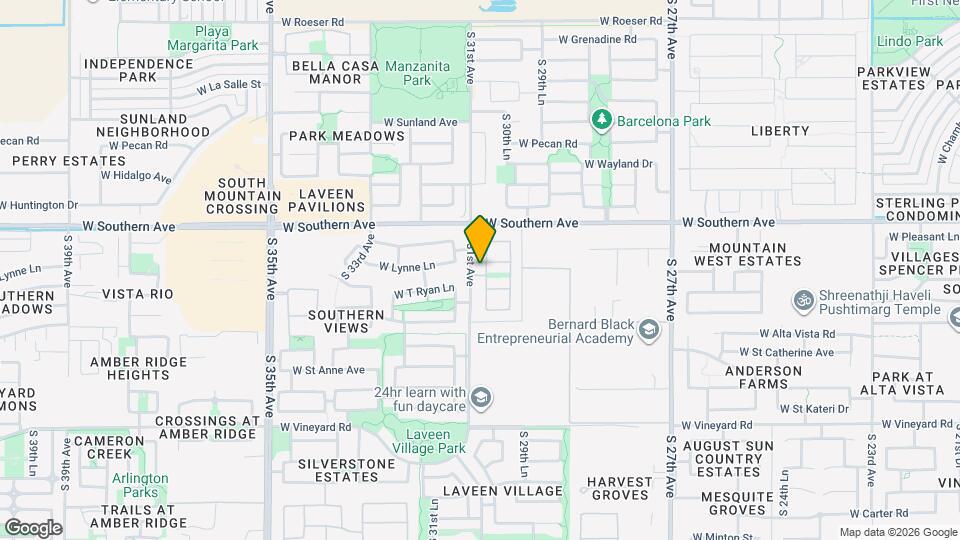 6114 S 30th Ln Map and Location Details