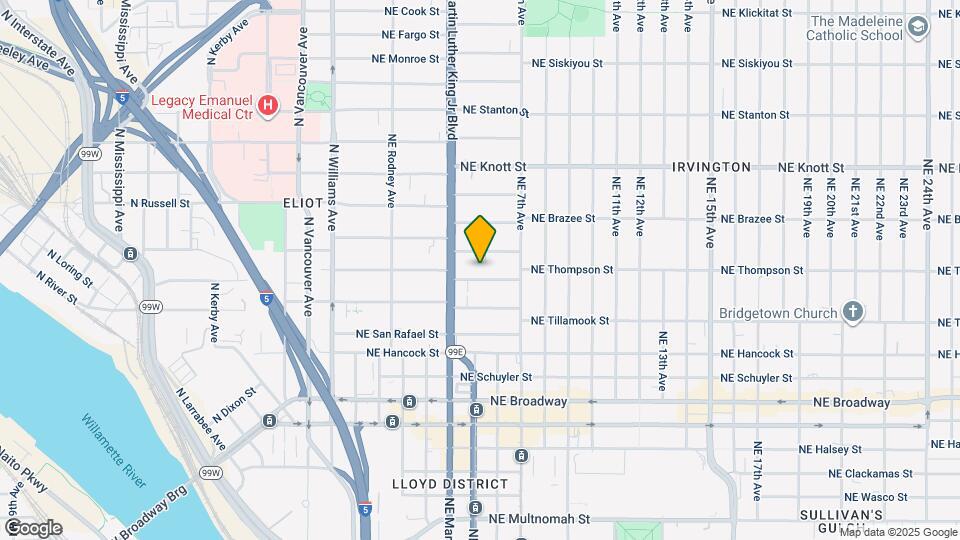503 NE Thompson St Map and Location Details
