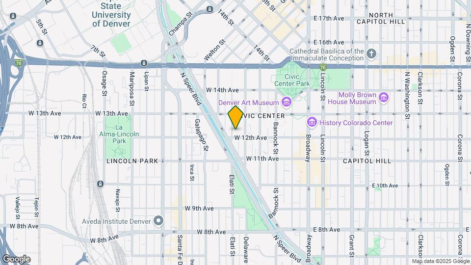 475 W 12th Ave, Unit 12c Map and Location Details