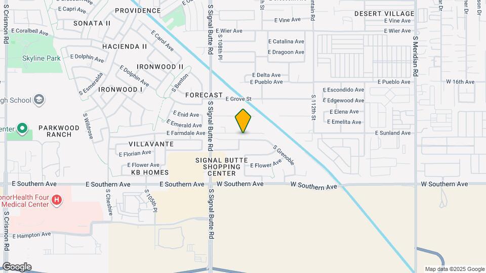 10908 E Forge Ave Mapa y Detalles de la Ubicación