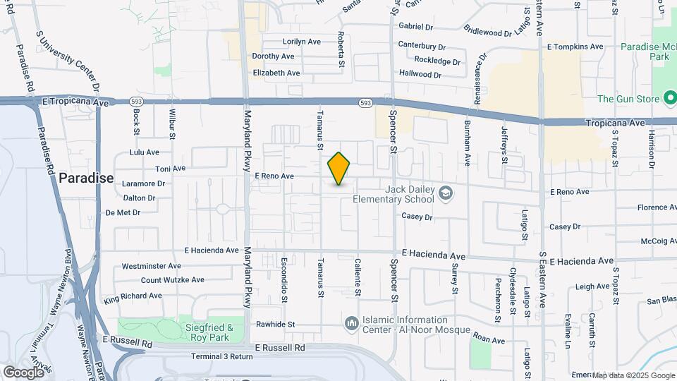 1515 E Reno Ave Map and Location Details