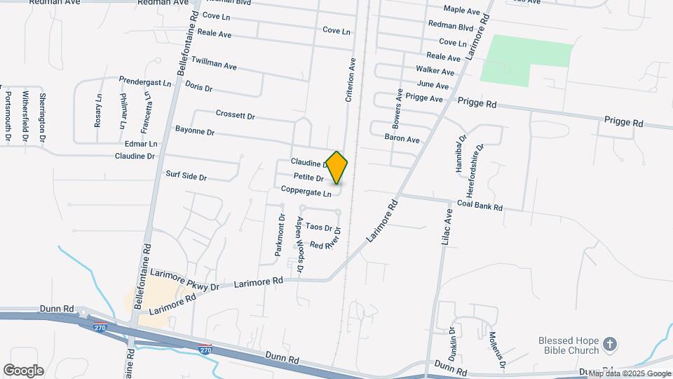 11407 Criterion Ave Map and Location Details