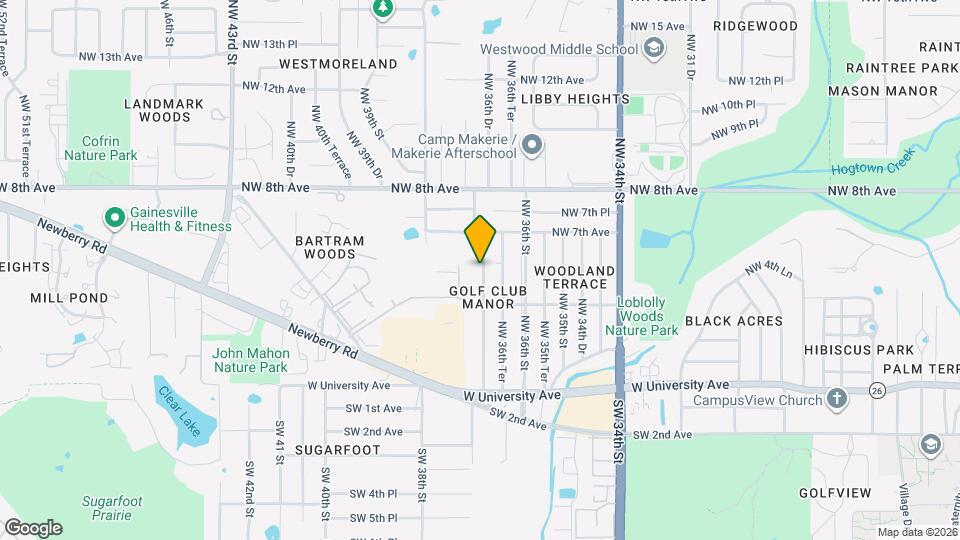 600 NW 36th Dr Map and Location Details
