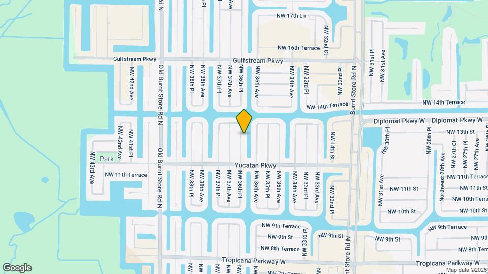 1235 NW 36th Pl Map and Location Details
