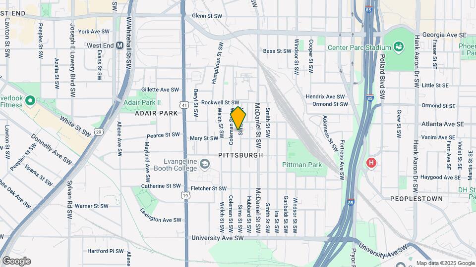 925 Sims St SW Map and Location Details