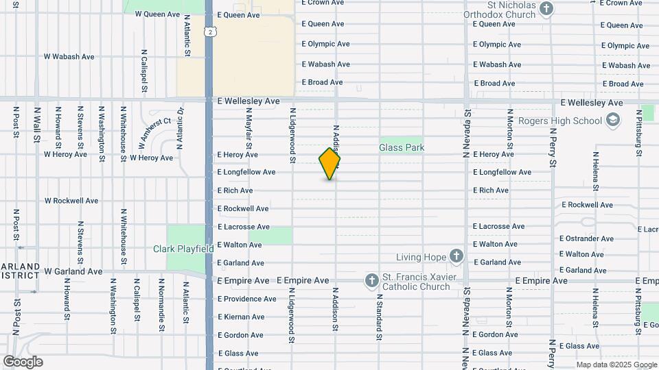421 E Rich Ave Map and Location Details