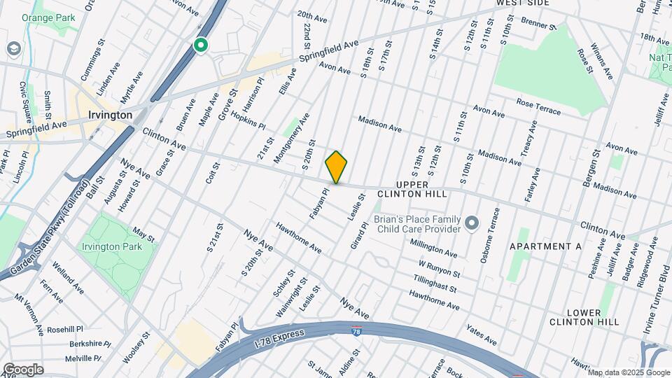 812 Clinton Ave, Unit G Map and Location Details