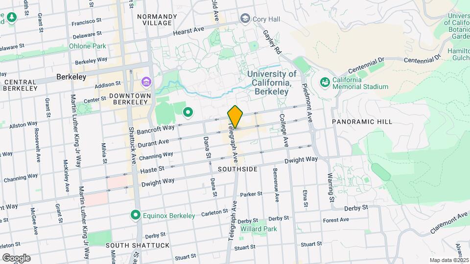 2500 Durant Avenue Mapa y Detalles de la Ubicación