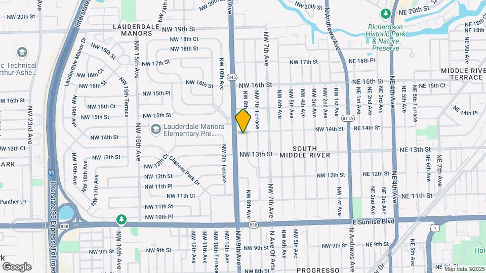 1335 NW 8th Ave Map and Location Details