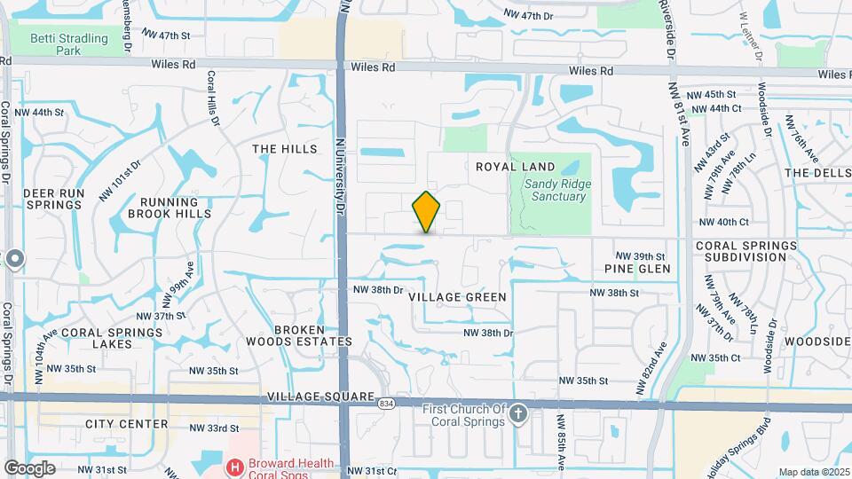 9002 NW 40th St Map and Location Details