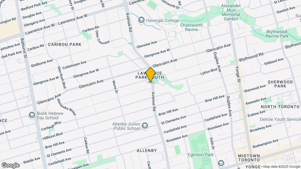1248 Avenue Rd Map and Location Details