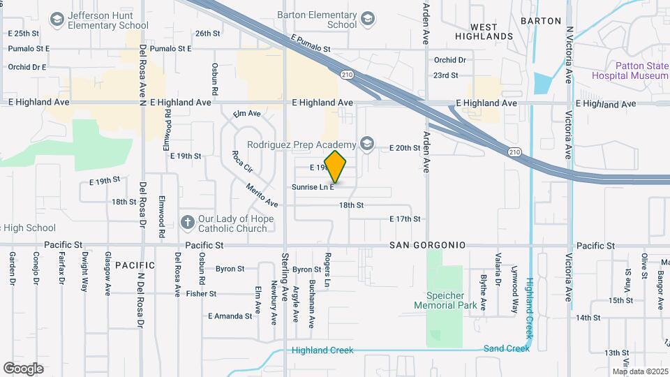 2142 Sunrise Ln Map and Location Details