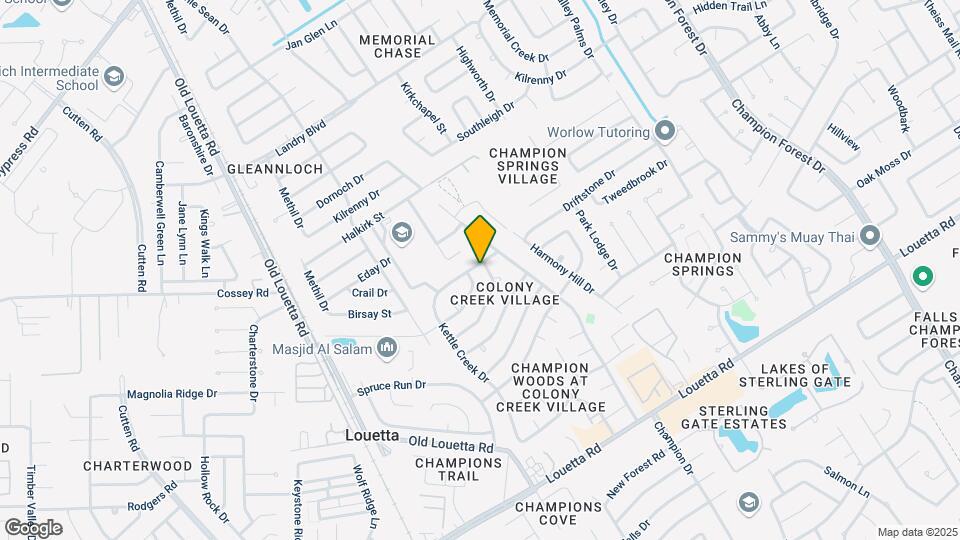 9202 Towerstone Dr Map and Location Details