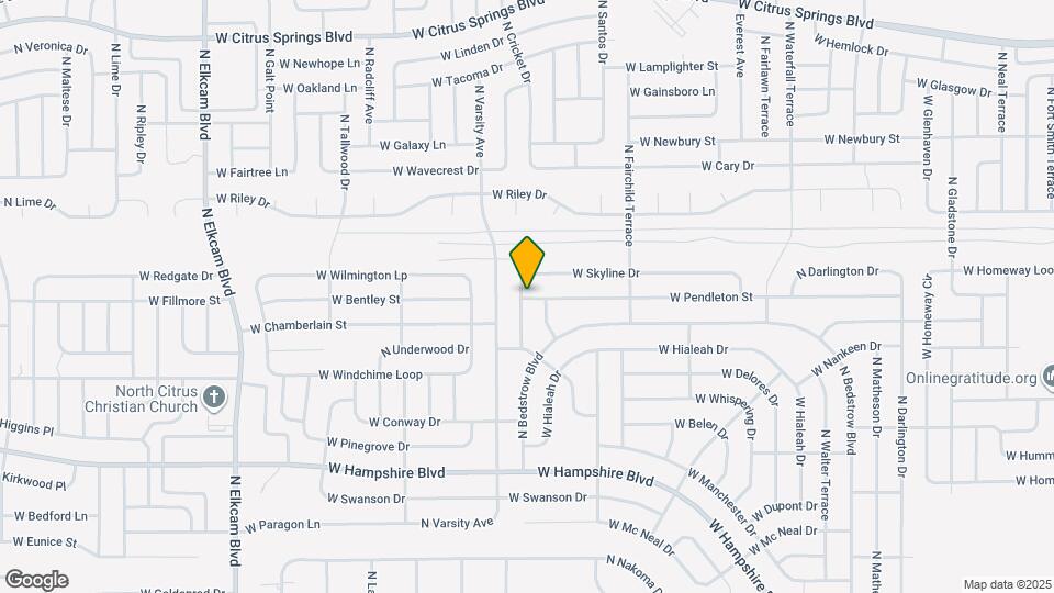 1985 W Corrine St Map and Location Details