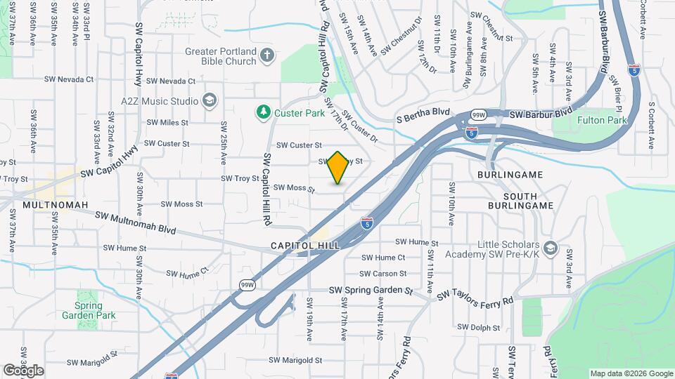 1707 SW Moss St Map and Location Details