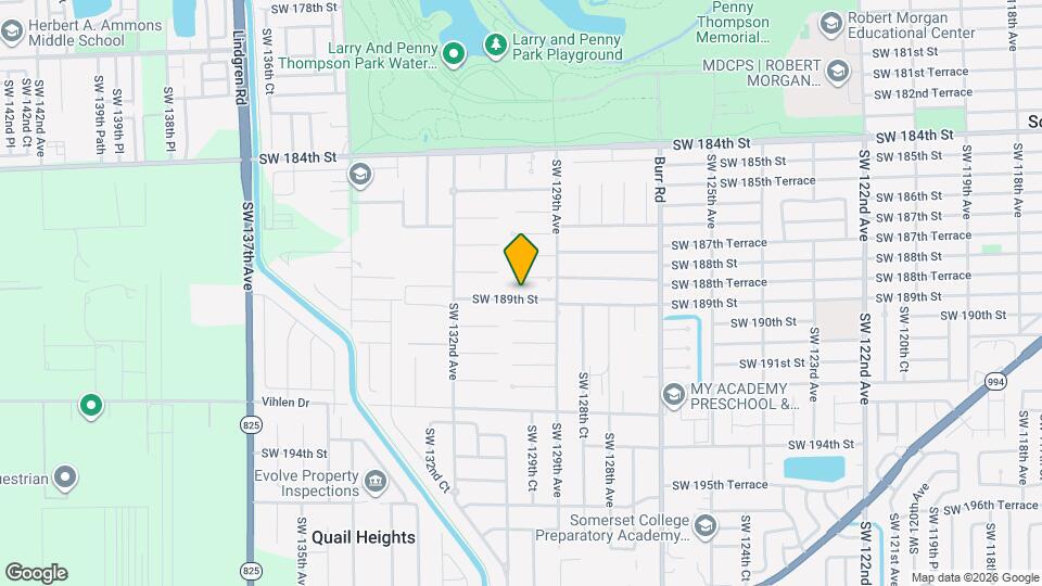12975 SW 189th St Map and Location Details