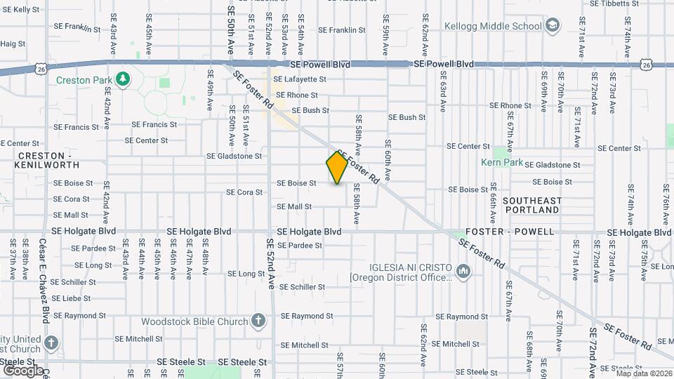 5626 SE Boise St Mapa y Detalles de la Ubicación