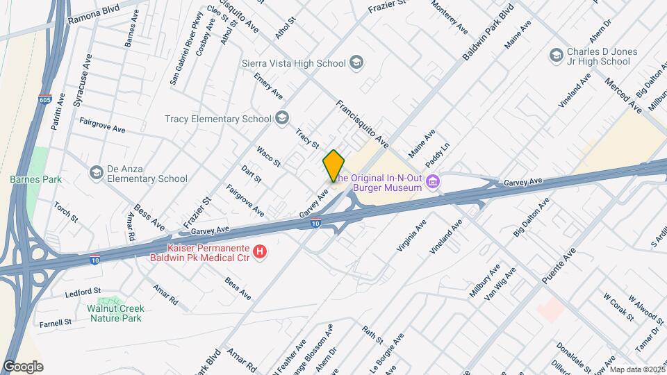 13536 Garvey Ave Mapa y Detalles de la Ubicación