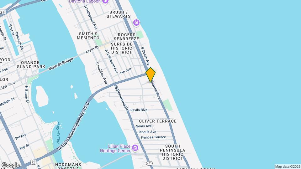 334 S Atlantic Ave Map and Location Details