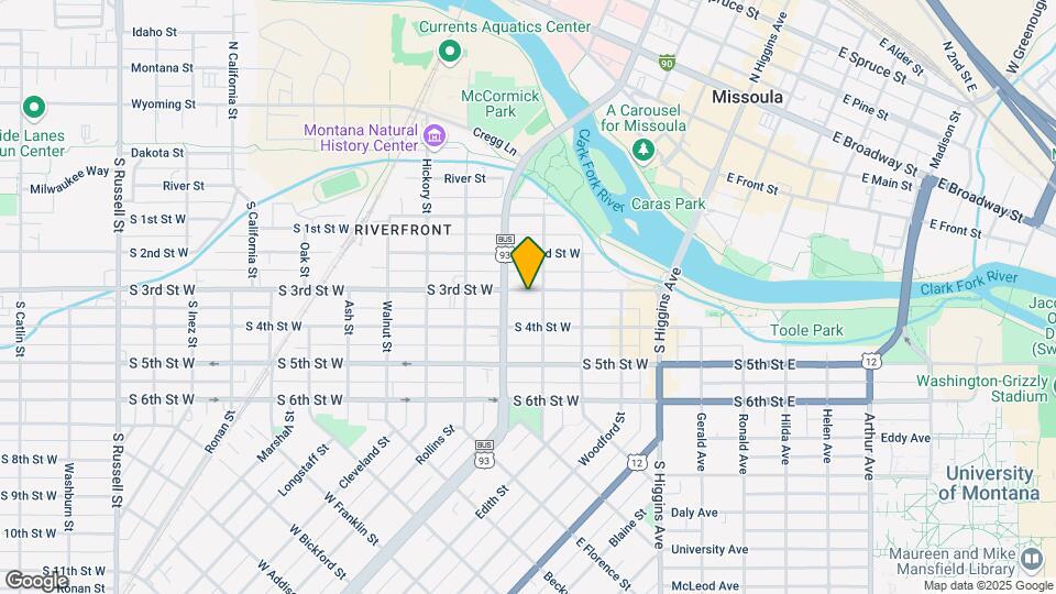419 S 3rd St W Map and Location Details