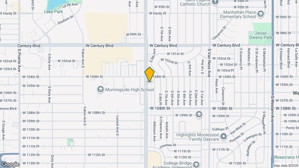 10432 Crenshaw Blvd Map and Location Details