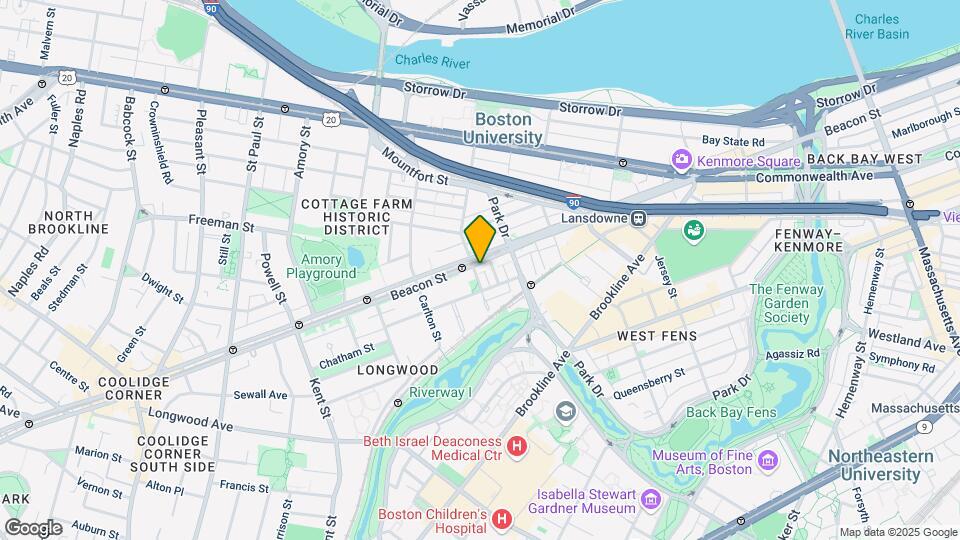 921 Beacon St, Unit 11 Map and Location Details
