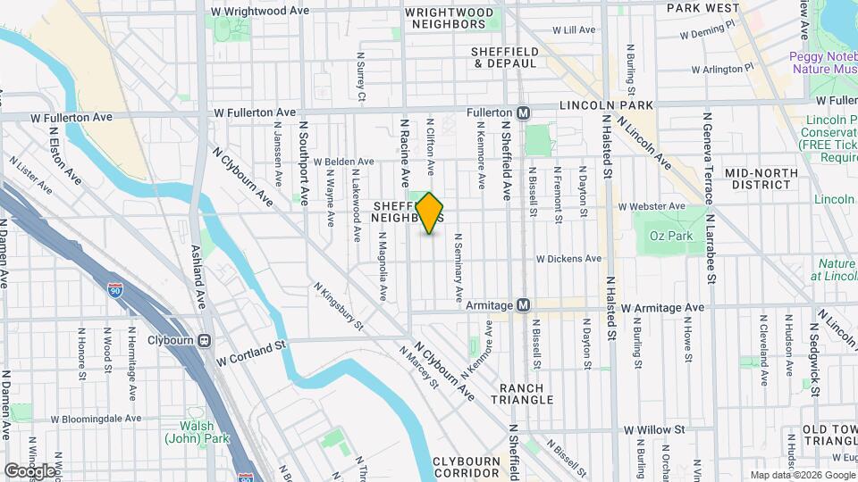 2122 N Clifton Ave Map and Location Details