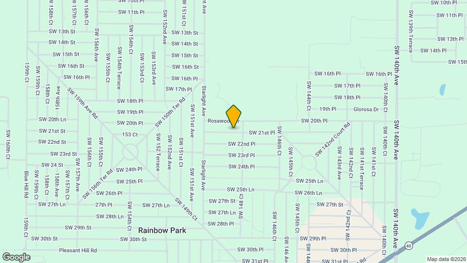 14843 SW 21st Pl Mapa y Detalles de la Ubicación