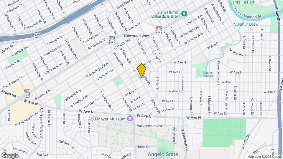 2111 Live Oak St Map and Location Details