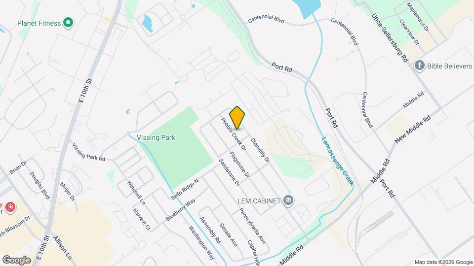 1205 Pebble Creek Dr Map and Location Details