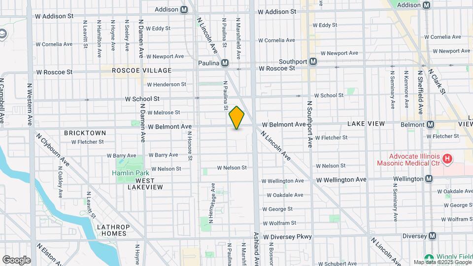 1635 W Belmont Ave Map and Location Details