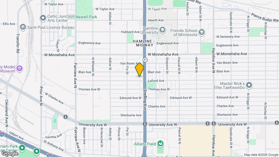 1597 Lafond Ave Map and Location Details