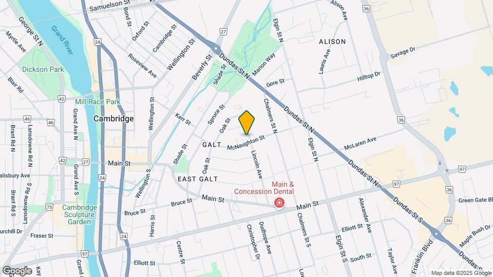 74 McNaughton St Map and Location Details