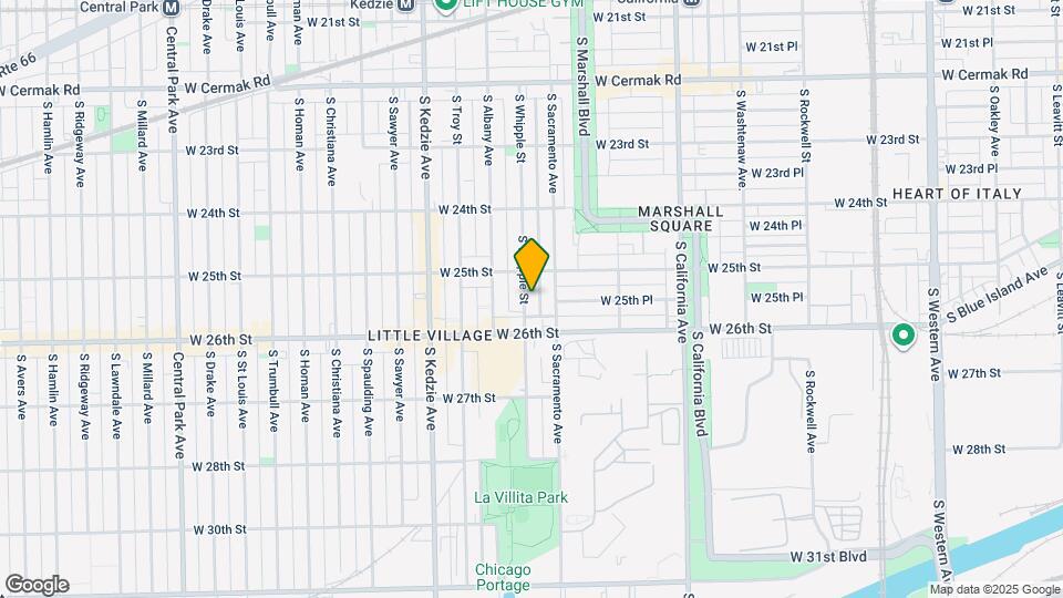 2525 S Whipple St, Unit Whipple Mapa y Detalles de la Ubicación