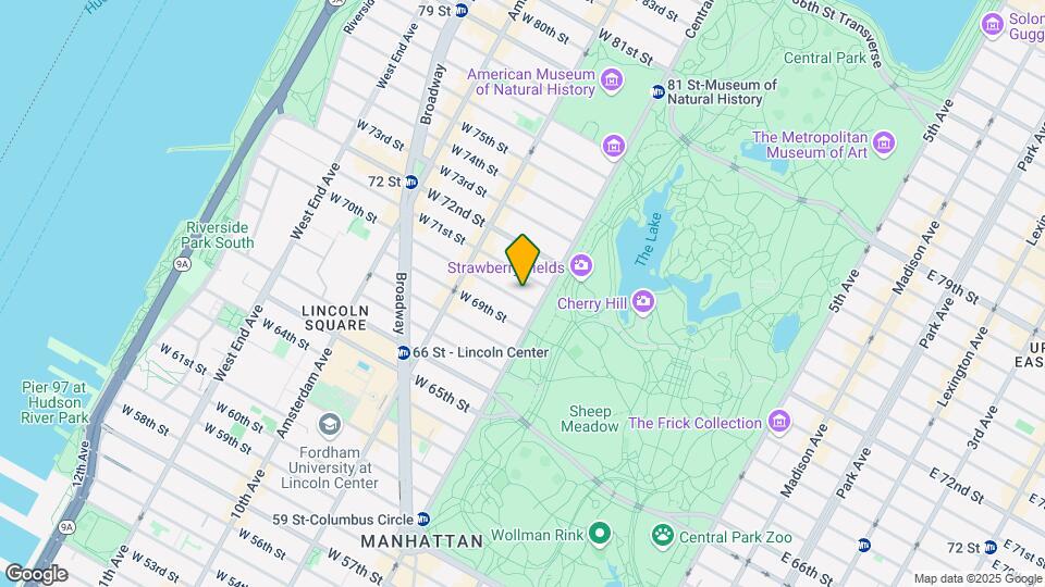 11 W 70th St Map and Location Details