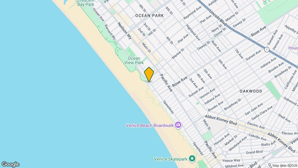 115 Ocean Front Walk Mapa y Detalles de la Ubicación