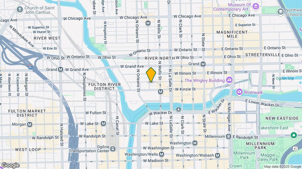 225 W Hubbard St, Unit 1 Mapa y Detalles de la Ubicación