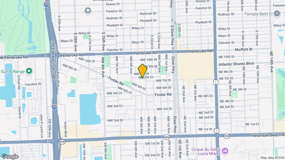 407 NW 7th Ct Map and Location Details