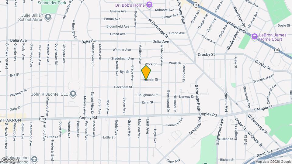 924 Hamlin St Map and Location Details